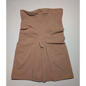 Spanx Power Series Medium Control Mid-Thigh Shorts Seamless Beige Womens M/M
